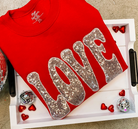 LOVE Sequin Graphic Sweatshirt-Graphic Tees-Krush Kandy, Women's Online Fashion Boutique Located in Phoenix, Arizona (Scottsdale Area)