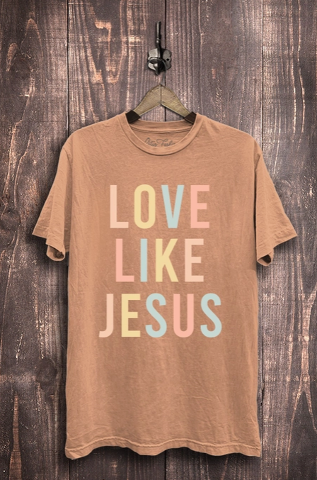 Love Like Jesus Graphic Tee-Graphic Tees-Krush Kandy, Women's Online Fashion Boutique Located in Phoenix, Arizona (Scottsdale Area)