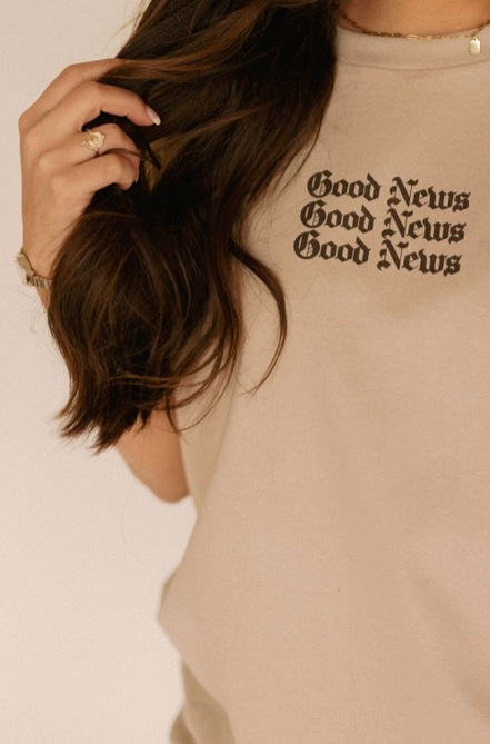 The Good News Vintage Graphic Tee-Graphic Tees-Krush Kandy, Women's Online Fashion Boutique Located in Phoenix, Arizona (Scottsdale Area)