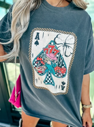 Lucky Ace Oversized Graphic Tee-Graphic Tees-Krush Kandy, Women's Online Fashion Boutique Located in Phoenix, Arizona (Scottsdale Area)