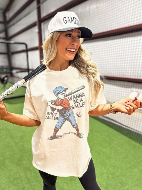 Wanna Be a Baller Graphic Tee-Graphic Tees-Krush Kandy, Women's Online Fashion Boutique Located in Phoenix, Arizona (Scottsdale Area)