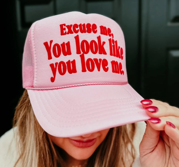 You Look Like You Love Me Trucker Hat-hat-Krush Kandy, Women's Online Fashion Boutique Located in Phoenix, Arizona (Scottsdale Area)