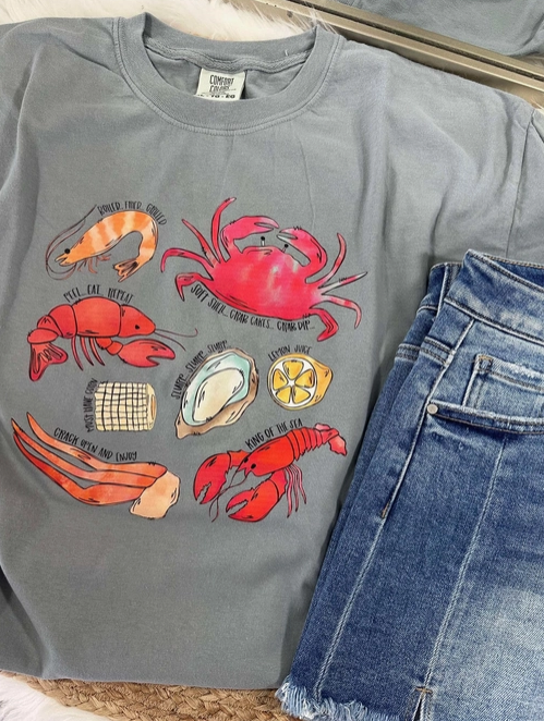 Coastal Catch Graphic Tee-Graphic Tees-Krush Kandy, Women's Online Fashion Boutique Located in Phoenix, Arizona (Scottsdale Area)