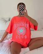 Homebody Club Oversized Tee-Graphic Tees-Krush Kandy, Women's Online Fashion Boutique Located in Phoenix, Arizona (Scottsdale Area)