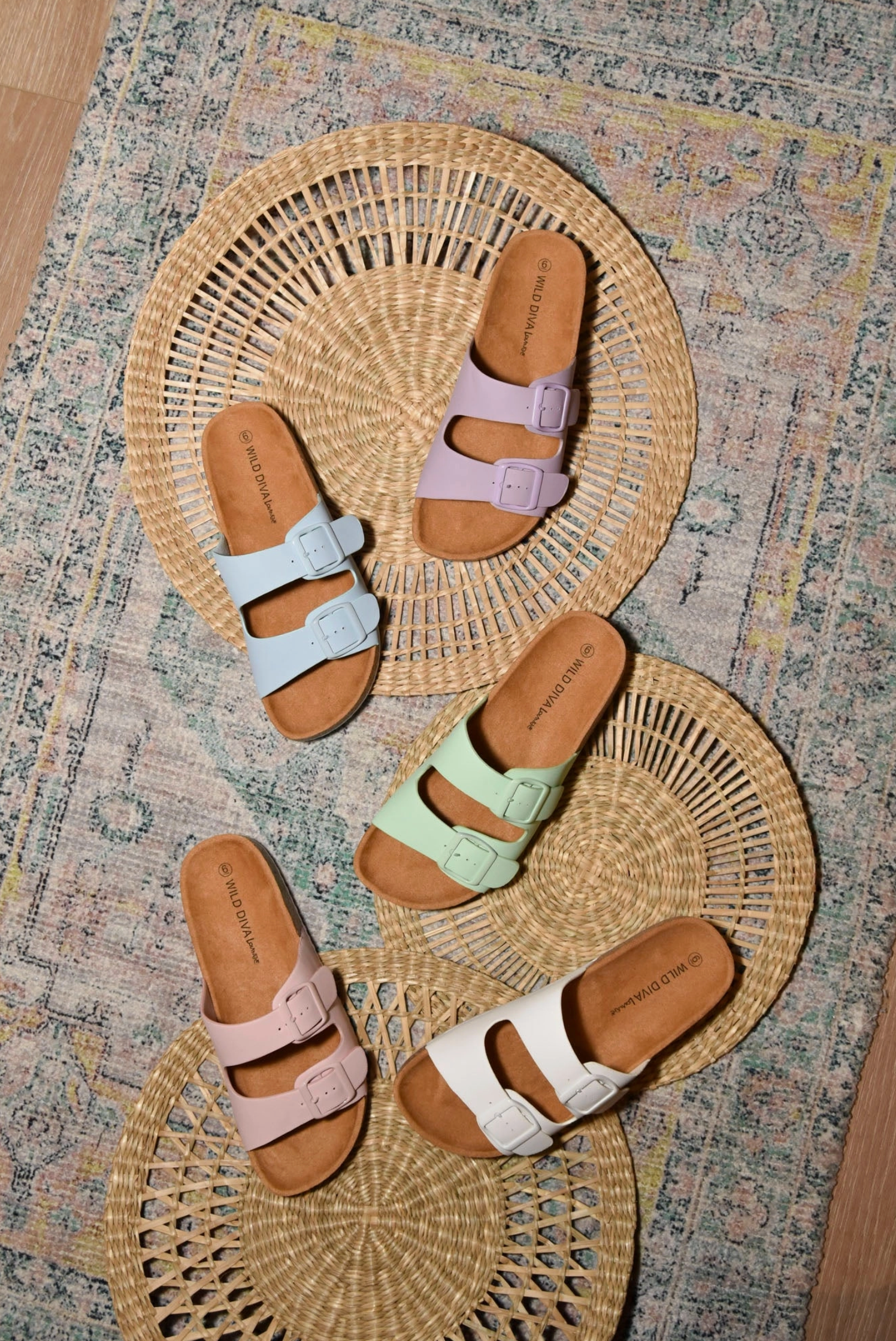 Pastel Dreams Buckle Strap Sandal-Shoes-Krush Kandy, Women's Online Fashion Boutique Located in Phoenix, Arizona (Scottsdale Area)