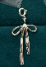 Sterling Silver Long Bow Charm-Necklaces-Krush Kandy, Women's Online Fashion Boutique Located in Phoenix, Arizona (Scottsdale Area)