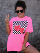 Checkmate Cherry Graphic Tee-Graphic Tees-Krush Kandy, Women's Online Fashion Boutique Located in Phoenix, Arizona (Scottsdale Area)