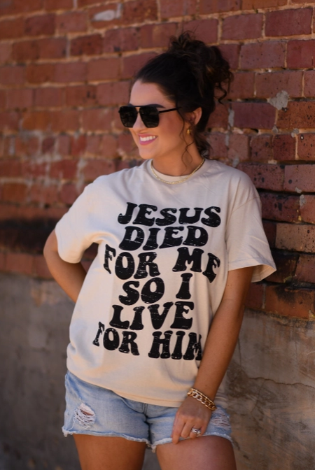 Live for Him Graphic Tee-Graphic Tees-Krush Kandy, Women's Online Fashion Boutique Located in Phoenix, Arizona (Scottsdale Area)