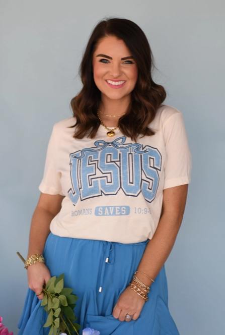 Jesus Saves Graphic Tee-Graphic Tees-Krush Kandy, Women's Online Fashion Boutique Located in Phoenix, Arizona (Scottsdale Area)