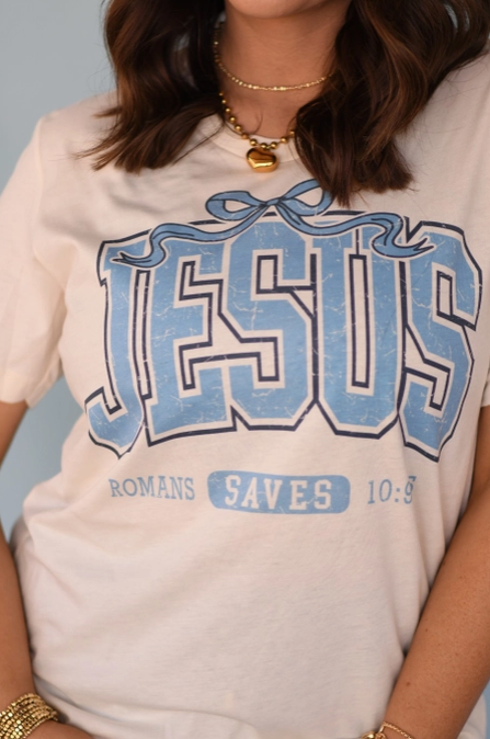 Jesus Saves Graphic Tee-Graphic Tees-Krush Kandy, Women's Online Fashion Boutique Located in Phoenix, Arizona (Scottsdale Area)