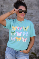 Butterfly Kisses & Bow Wishes Tee-Graphic Tees-Krush Kandy, Women's Online Fashion Boutique Located in Phoenix, Arizona (Scottsdale Area)