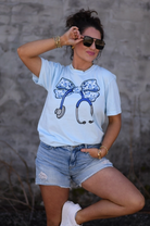 Floral Scrubs & Stethoscopes Tee-Graphic Tees-Krush Kandy, Women's Online Fashion Boutique Located in Phoenix, Arizona (Scottsdale Area)