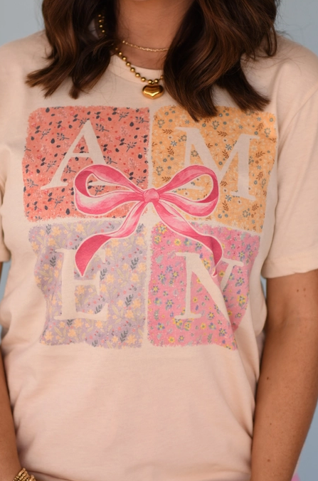 Floral Amen Graphic Tee-Graphic Tees-Krush Kandy, Women's Online Fashion Boutique Located in Phoenix, Arizona (Scottsdale Area)