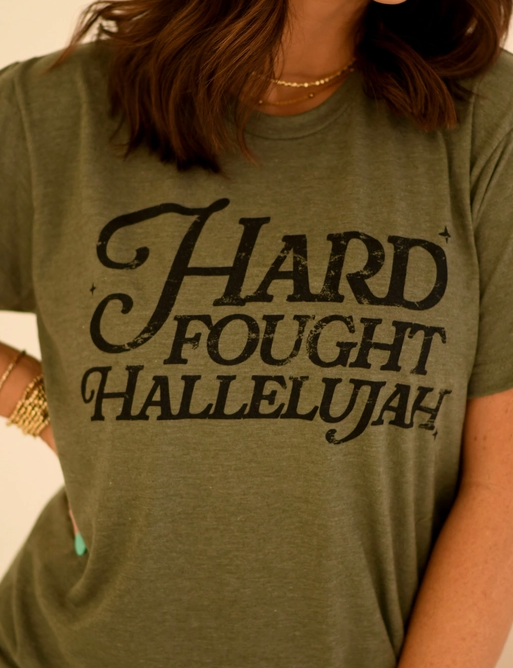 Hard Fought Hallelujah Graphic Tee-Graphic Tees-Krush Kandy, Women's Online Fashion Boutique Located in Phoenix, Arizona (Scottsdale Area)