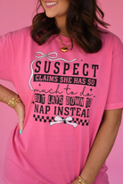 Suspect Nap Queen Tee-Graphic Tees-Krush Kandy, Women's Online Fashion Boutique Located in Phoenix, Arizona (Scottsdale Area)