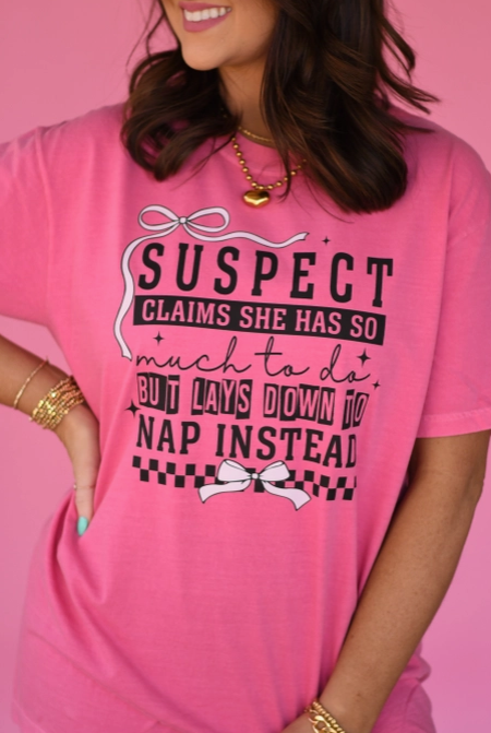 Suspect Nap Queen Tee-Graphic Tees-Krush Kandy, Women's Online Fashion Boutique Located in Phoenix, Arizona (Scottsdale Area)