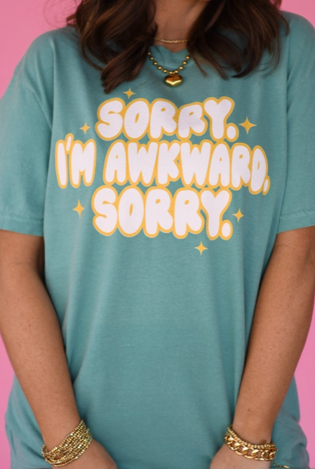 Sorry, I’m Awkward Tee-Graphic Tees-Krush Kandy, Women's Online Fashion Boutique Located in Phoenix, Arizona (Scottsdale Area)