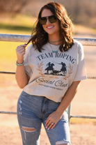 Team Roping Social Club Tee-Graphic Tees-Krush Kandy, Women's Online Fashion Boutique Located in Phoenix, Arizona (Scottsdale Area)