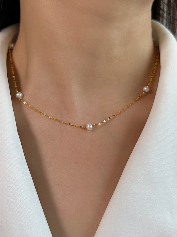 Minimal Muse Pearl Necklace-Necklaces-Krush Kandy, Women's Online Fashion Boutique Located in Phoenix, Arizona (Scottsdale Area)