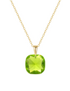 Glass Stone Square Minimalist Necklace-Necklaces-Krush Kandy, Women's Online Fashion Boutique Located in Phoenix, Arizona (Scottsdale Area)
