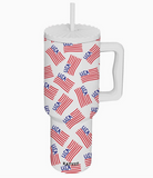 USA Flag 38oz Tumbler-Accessories-Krush Kandy, Women's Online Fashion Boutique Located in Phoenix, Arizona (Scottsdale Area)