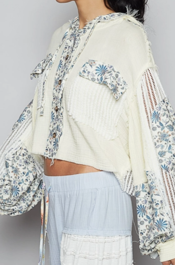 POL Woven Balloon Sleeve Jacket-Tops-Krush Kandy, Women's Online Fashion Boutique Located in Phoenix, Arizona (Scottsdale Area)