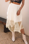 Lace Cascading Tiered High Waist Maxi Skirt-Skirts-Krush Kandy, Women's Online Fashion Boutique Located in Phoenix, Arizona (Scottsdale Area)