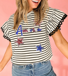 America Sequin Star Stripes Tee-Tops-Krush Kandy, Women's Online Fashion Boutique Located in Phoenix, Arizona (Scottsdale Area)