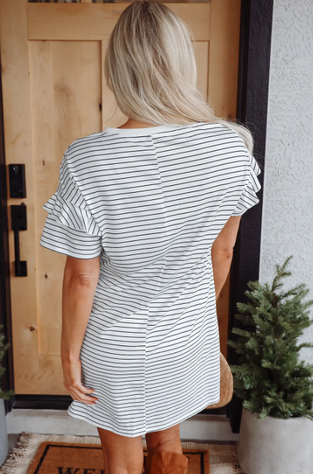 Star Spangled Stripe Mini Dress-Dresses-Krush Kandy, Women's Online Fashion Boutique Located in Phoenix, Arizona (Scottsdale Area)