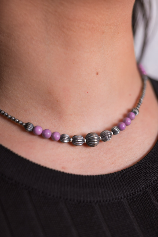 Phosphosoderite Desert Pearl Bead Necklace-Necklaces-Krush Kandy, Women's Online Fashion Boutique Located in Phoenix, Arizona (Scottsdale Area)