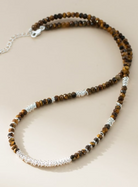 Tiger Eye Irregular Vintage Beaded Necklace-Necklaces-Krush Kandy, Women's Online Fashion Boutique Located in Phoenix, Arizona (Scottsdale Area)