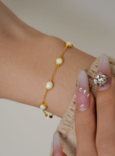 Geometric Minimalist Link Bracelet-Necklaces-Krush Kandy, Women's Online Fashion Boutique Located in Phoenix, Arizona (Scottsdale Area)