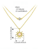 Opal Flower Minimalist Multi Strand Necklace-Necklaces-Krush Kandy, Women's Online Fashion Boutique Located in Phoenix, Arizona (Scottsdale Area)