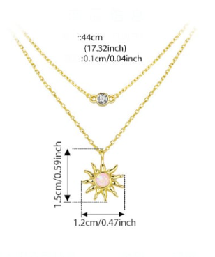 Opal Flower Minimalist Multi Strand Necklace-Necklaces-Krush Kandy, Women's Online Fashion Boutique Located in Phoenix, Arizona (Scottsdale Area)