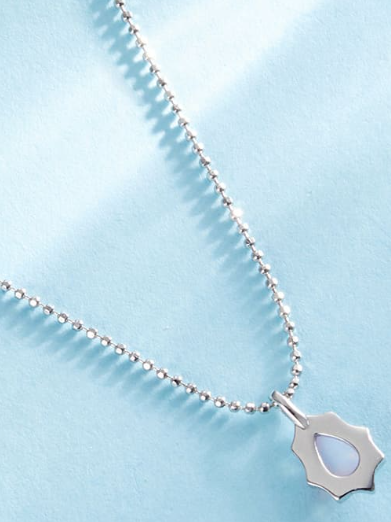 Opal Water Drop Dainty Necklace-Necklaces-Krush Kandy, Women's Online Fashion Boutique Located in Phoenix, Arizona (Scottsdale Area)