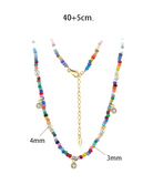 Natural Stone Round Trend Beaded Necklace-Necklaces-Krush Kandy, Women's Online Fashion Boutique Located in Phoenix, Arizona (Scottsdale Area)