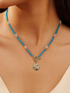 Natural Stone Geometric Vintage Beaded Necklace-Necklaces-Krush Kandy, Women's Online Fashion Boutique Located in Phoenix, Arizona (Scottsdale Area)