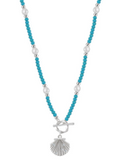 Natural Stone Geometric Vintage Beaded Necklace-Necklaces-Krush Kandy, Women's Online Fashion Boutique Located in Phoenix, Arizona (Scottsdale Area)