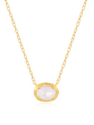 Little Opal Slab Minimalist Necklace-Necklaces-Krush Kandy, Women's Online Fashion Boutique Located in Phoenix, Arizona (Scottsdale Area)