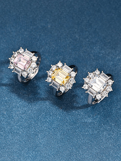 High Carbon Diamond Geometric Luxury Band Ring-Ring-Krush Kandy, Women's Online Fashion Boutique Located in Phoenix, Arizona (Scottsdale Area)