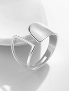 Silver Geometric Minimalist Band Ring-Ring-Krush Kandy, Women's Online Fashion Boutique Located in Phoenix, Arizona (Scottsdale Area)