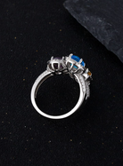 Sterling Silver Cubic Zirconia Geometric Luxury Band Ring-Ring-Krush Kandy, Women's Online Fashion Boutique Located in Phoenix, Arizona (Scottsdale Area)