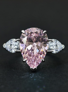 High Carbon Diamond Water Drop Luxury Ring-Ring-Krush Kandy, Women's Online Fashion Boutique Located in Phoenix, Arizona (Scottsdale Area)