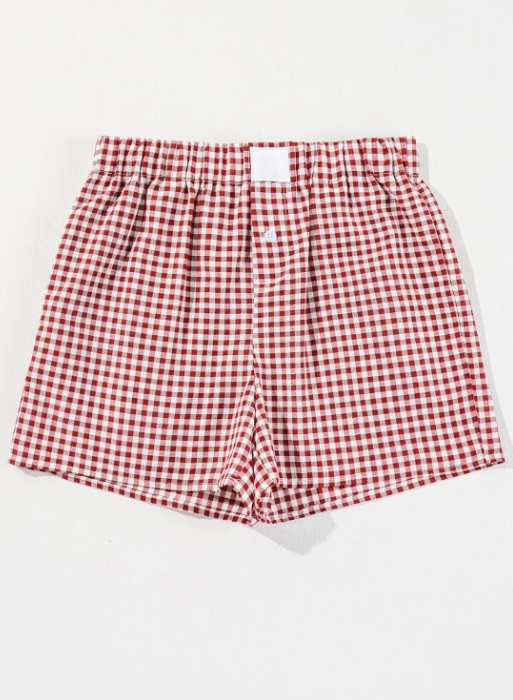 Gingham Checkered Button-Front Shorts-Shorts-Krush Kandy, Women's Online Fashion Boutique Located in Phoenix, Arizona (Scottsdale Area)