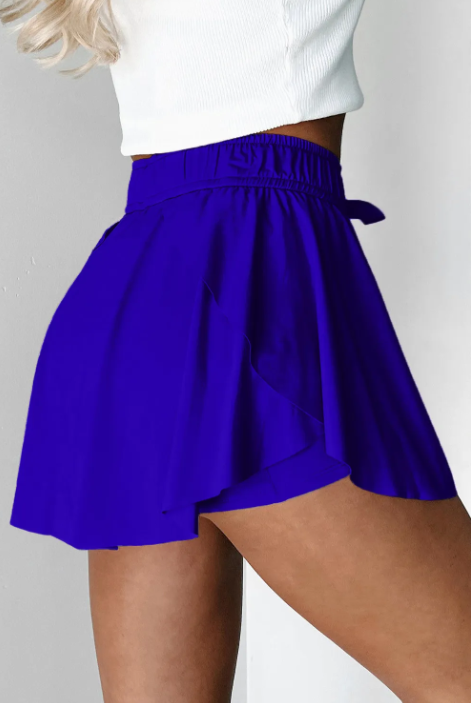 Ruffled Waistband Skort-Shorts-Krush Kandy, Women's Online Fashion Boutique Located in Phoenix, Arizona (Scottsdale Area)