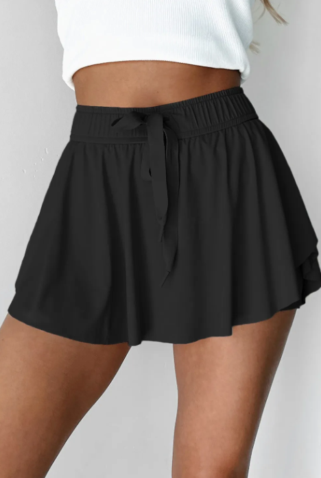 Ruffled Waistband Skort-Shorts-Krush Kandy, Women's Online Fashion Boutique Located in Phoenix, Arizona (Scottsdale Area)
