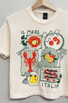 "Il Mare Italia" Cropped Graphic Tee-Graphic Tees-Krush Kandy, Women's Online Fashion Boutique Located in Phoenix, Arizona (Scottsdale Area)