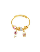 Rhinestone Key Trend Charm Bracelet-Bracelets-Krush Kandy, Women's Online Fashion Boutique Located in Phoenix, Arizona (Scottsdale Area)