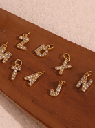 Rhinestone Letter Charm-Necklaces-Krush Kandy, Women's Online Fashion Boutique Located in Phoenix, Arizona (Scottsdale Area)