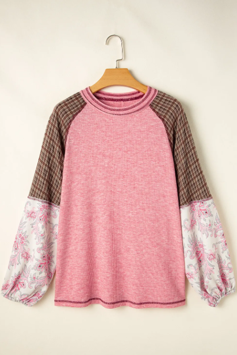 Boho Vibes Raglan Top-Tops-Krush Kandy, Women's Online Fashion Boutique Located in Phoenix, Arizona (Scottsdale Area)